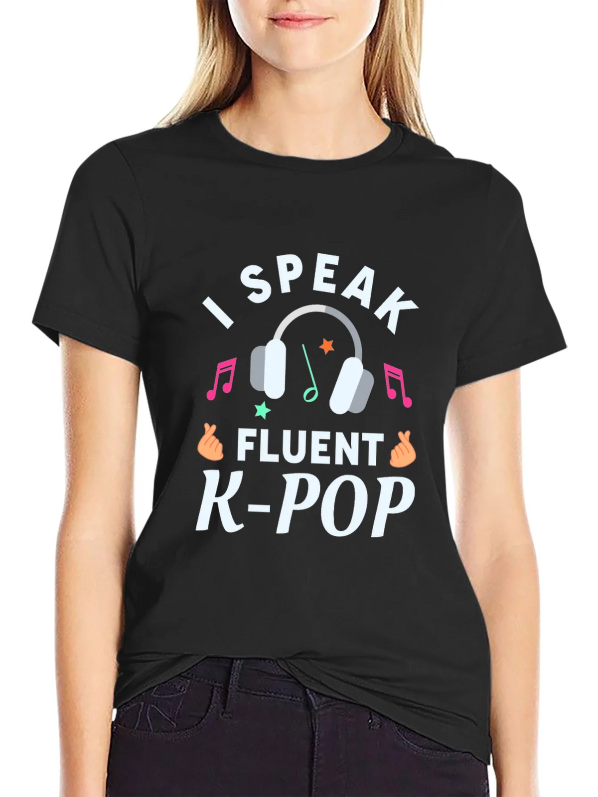 I Speak Fluent K-Pop Graphic Tee product image 5