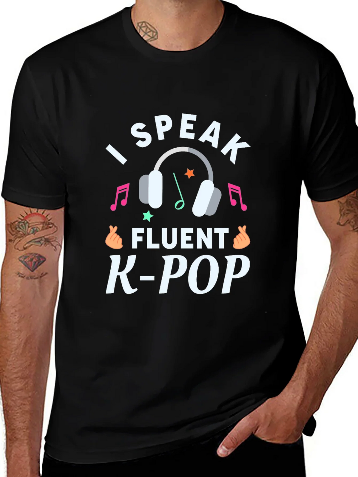 I Speak Fluent K-Pop Graphic Tee product image 1