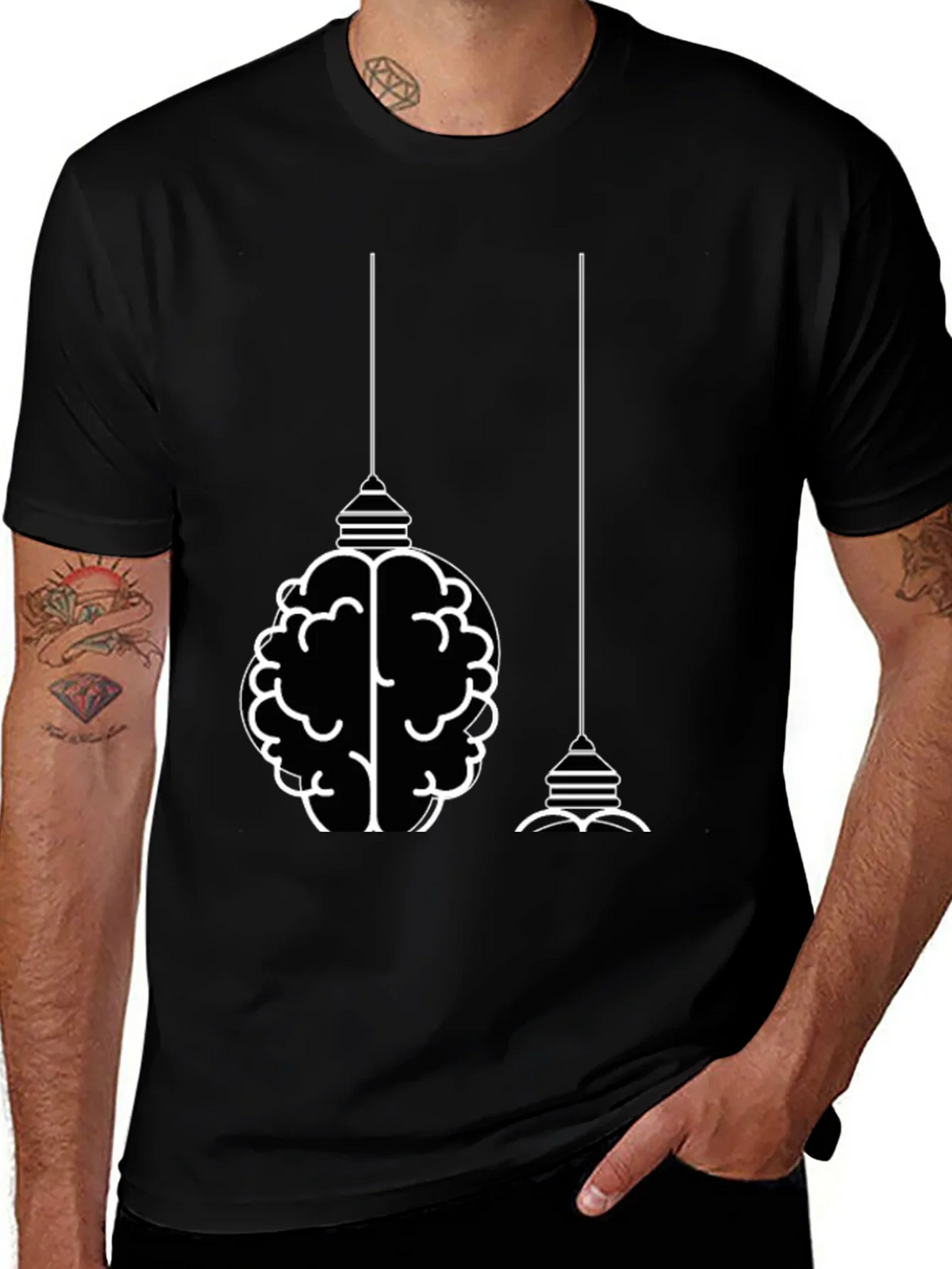 Brainstorm T-Shirt: Smart & Stylish Black Tee product image 1