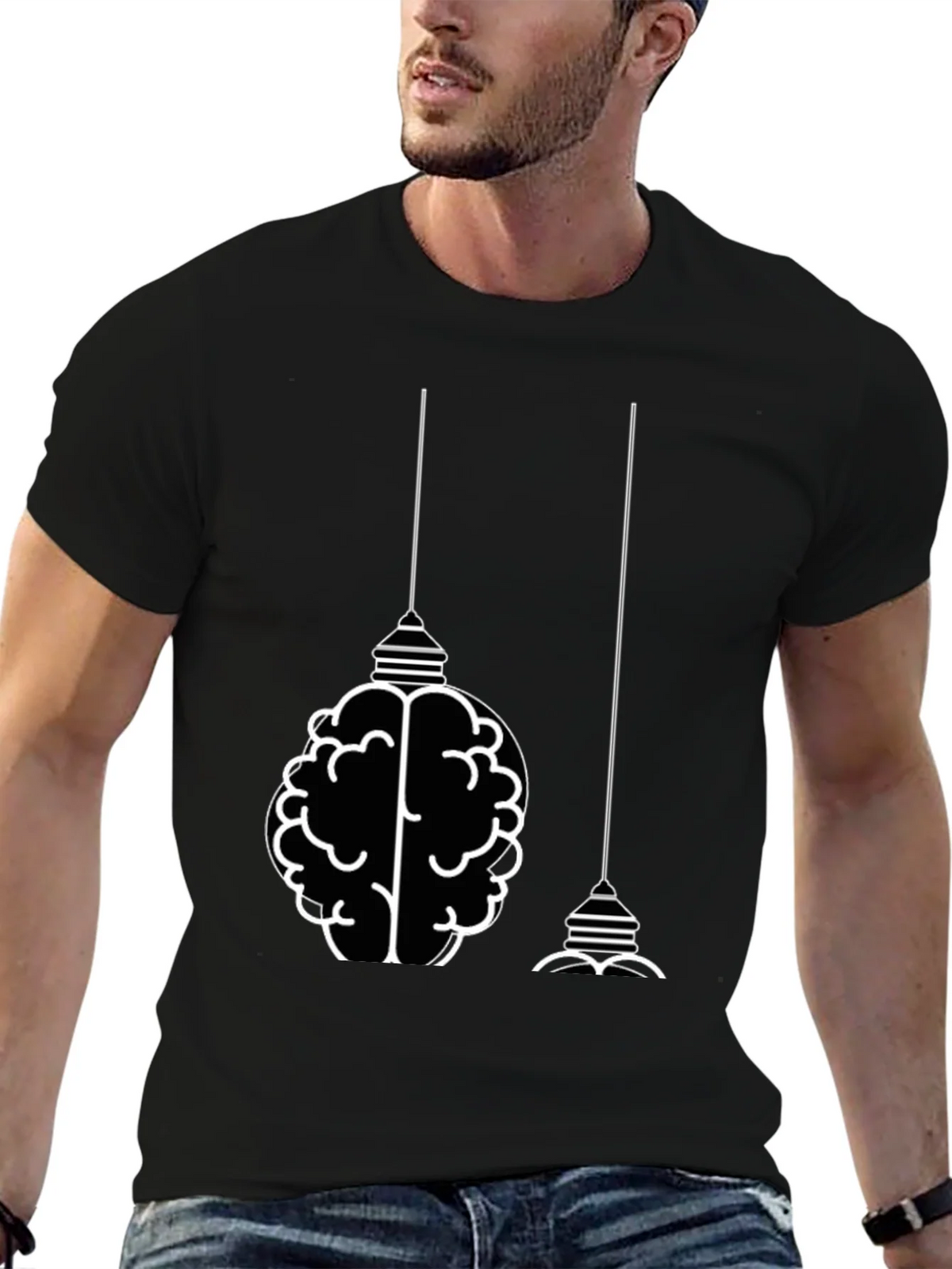 Brainstorm T-Shirt: Smart & Stylish Black Tee product image 9