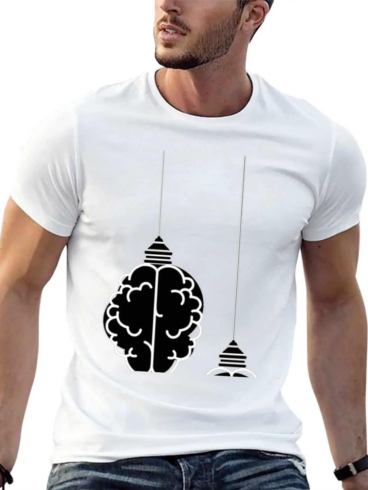 Brainstorm T-Shirt: Smart & Stylish Black Tee product image 4