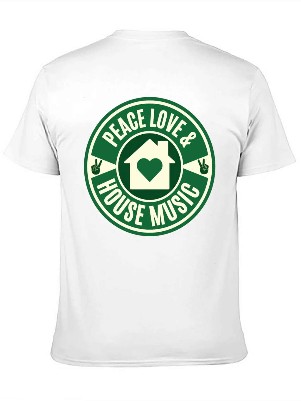 Peace Love House Music Graphic Tee product image 2