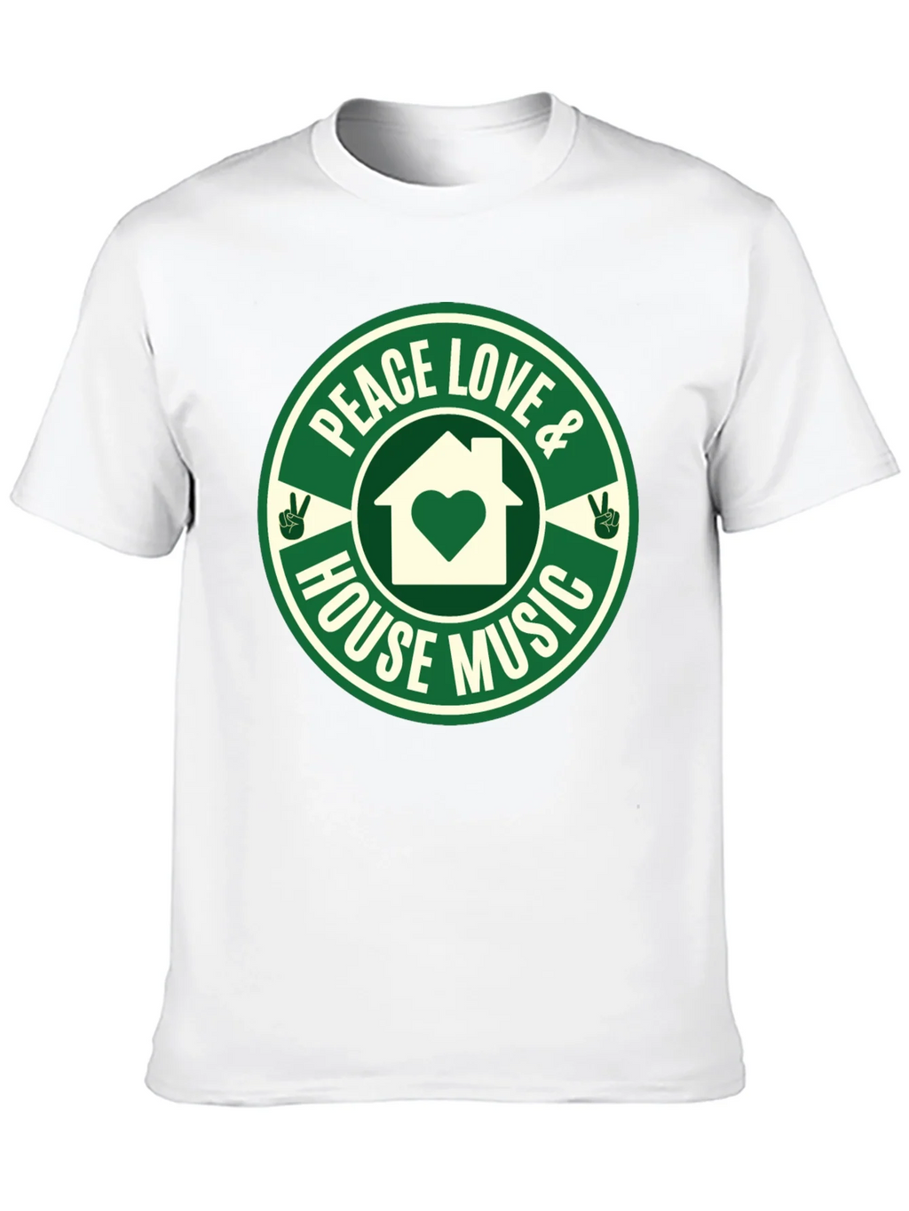 Peace Love House Music Graphic Tee product image 12