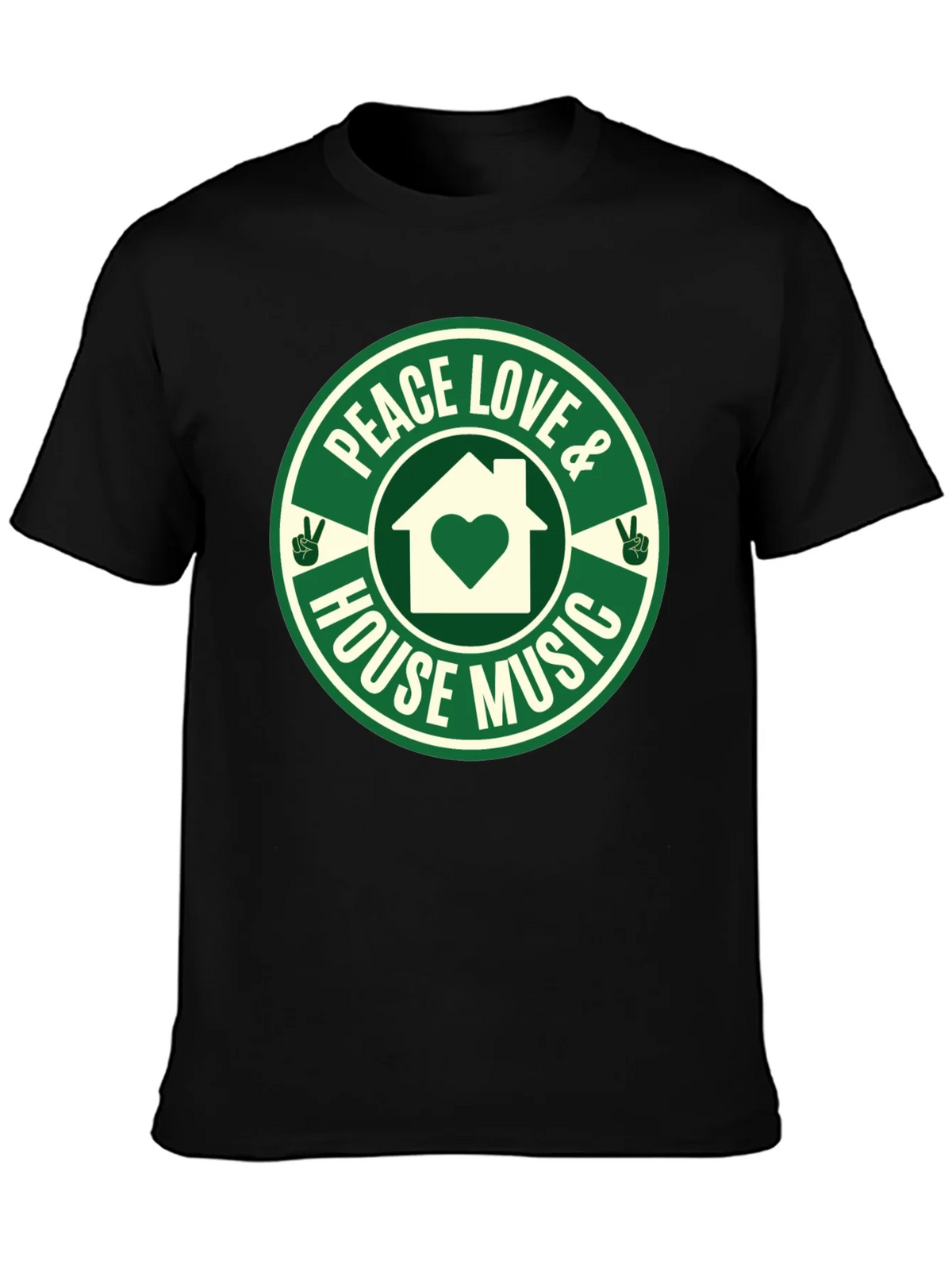 Peace Love House Music Graphic Tee product image 6