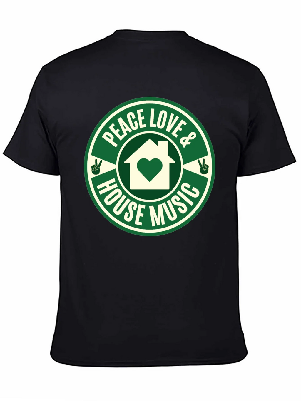 Peace Love House Music Graphic Tee product image 7