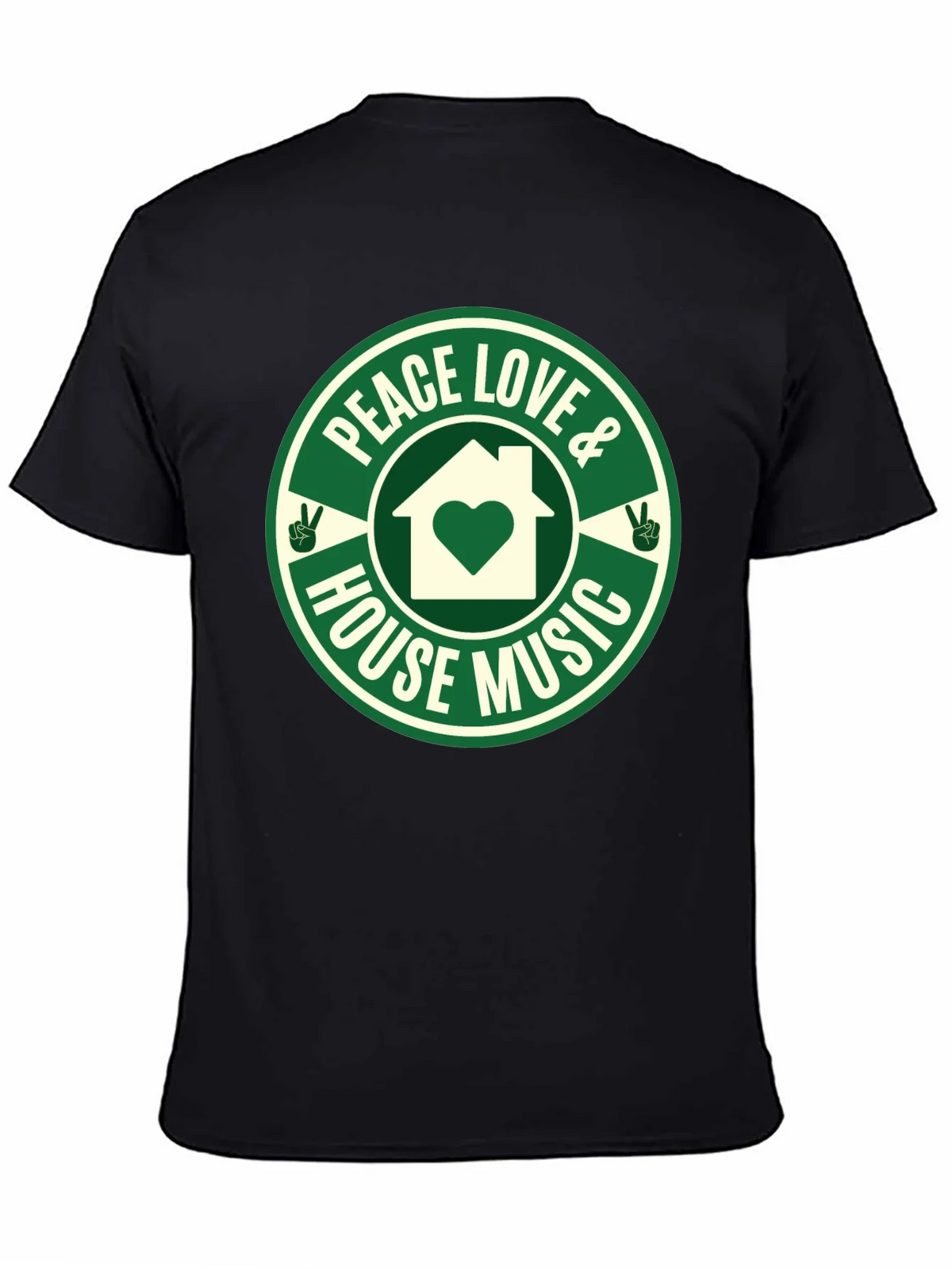 Peace Love House Music Graphic Tee product image 7