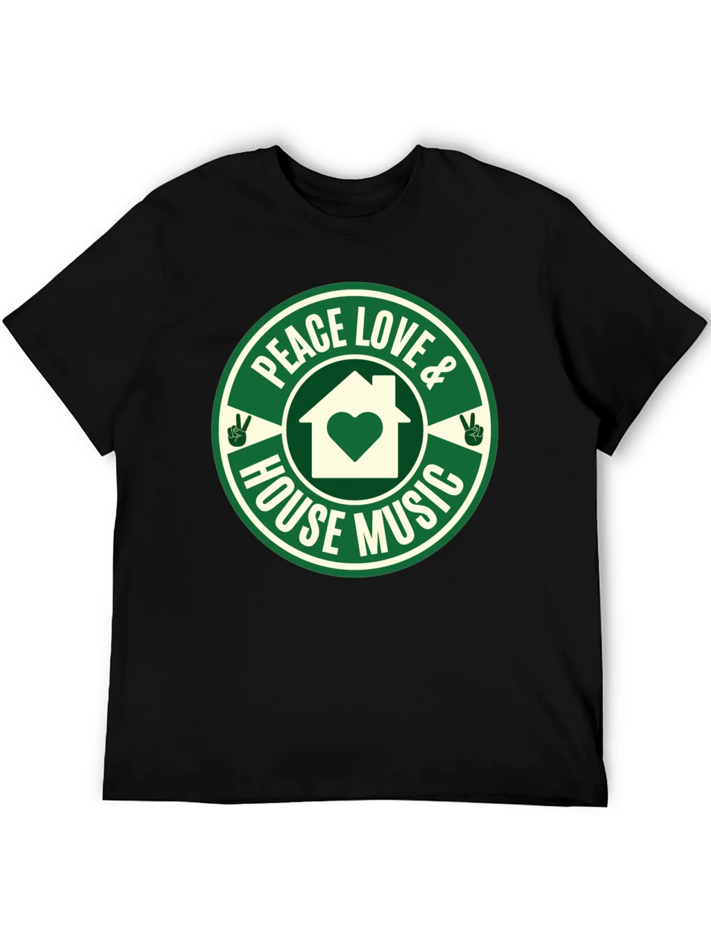 Peace Love House Music Graphic Tee product image 8