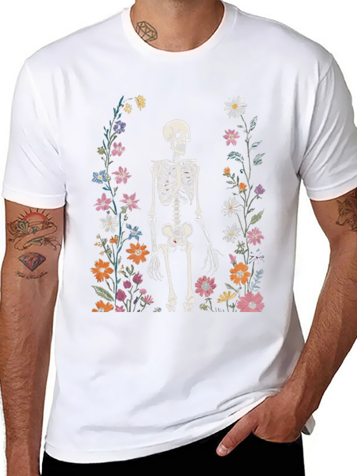 Floral Skeleton Graphic Tee - Mens product image 10