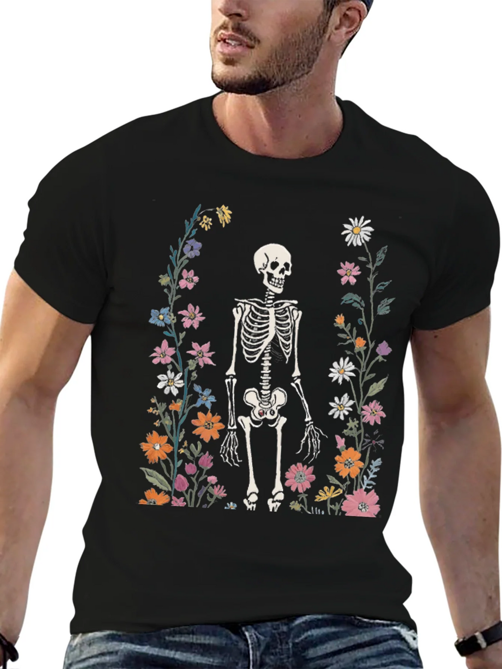 Floral Skeleton Graphic Tee - Mens product image 9
