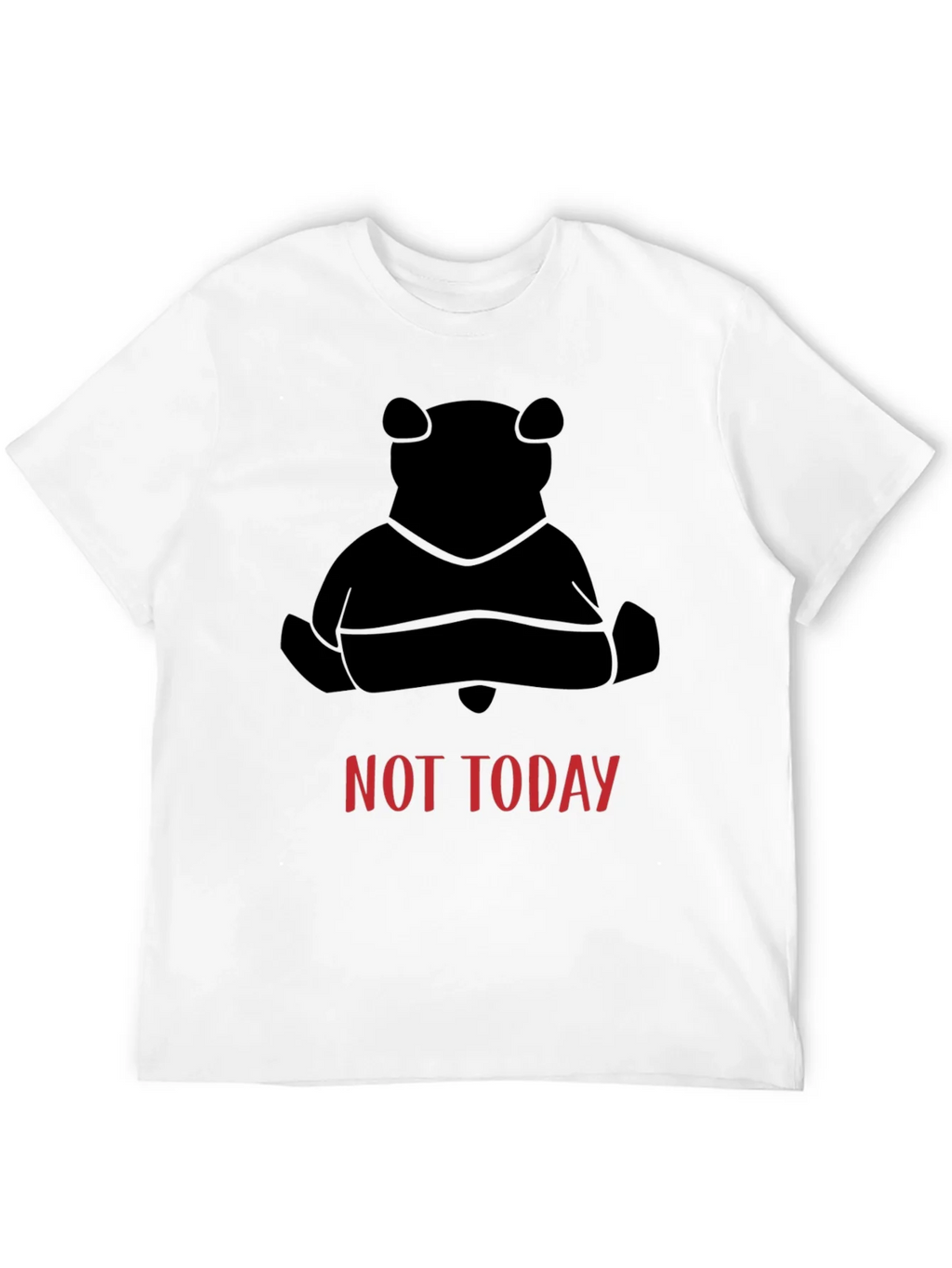 Not Today Bear Black T-Shirt product image 2
