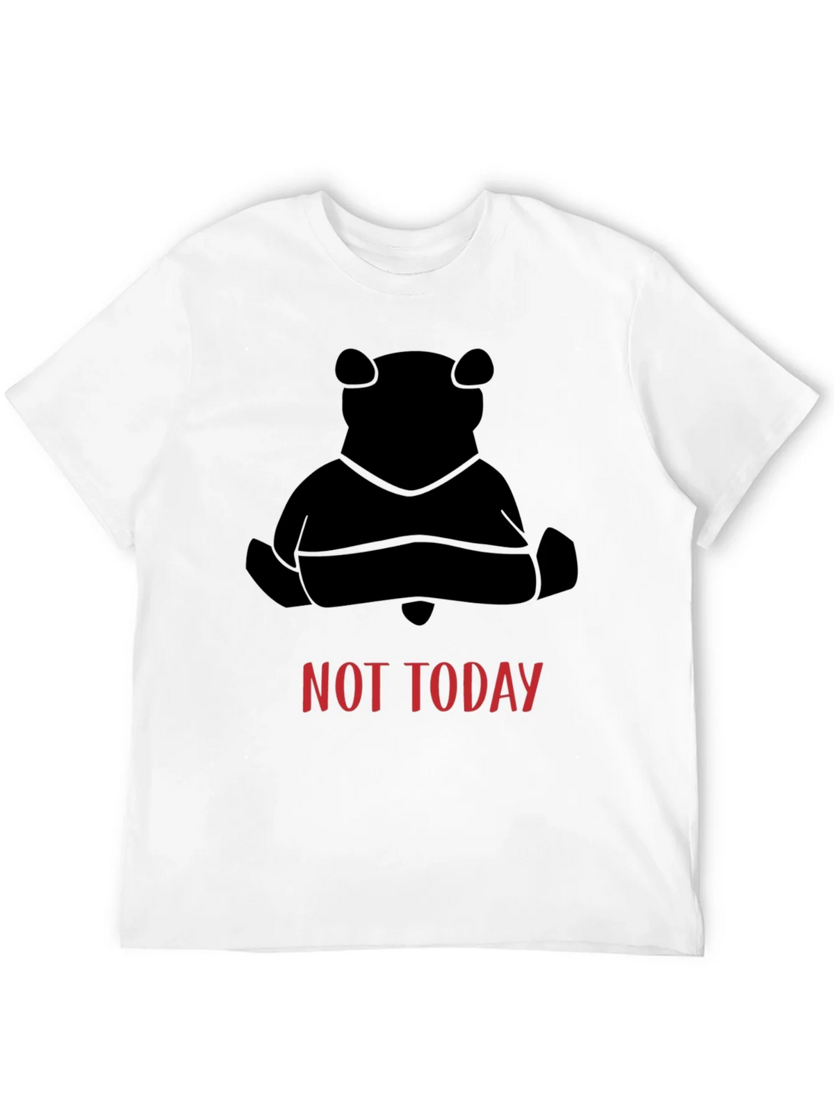 Not Today Bear Black T-Shirt product image 2