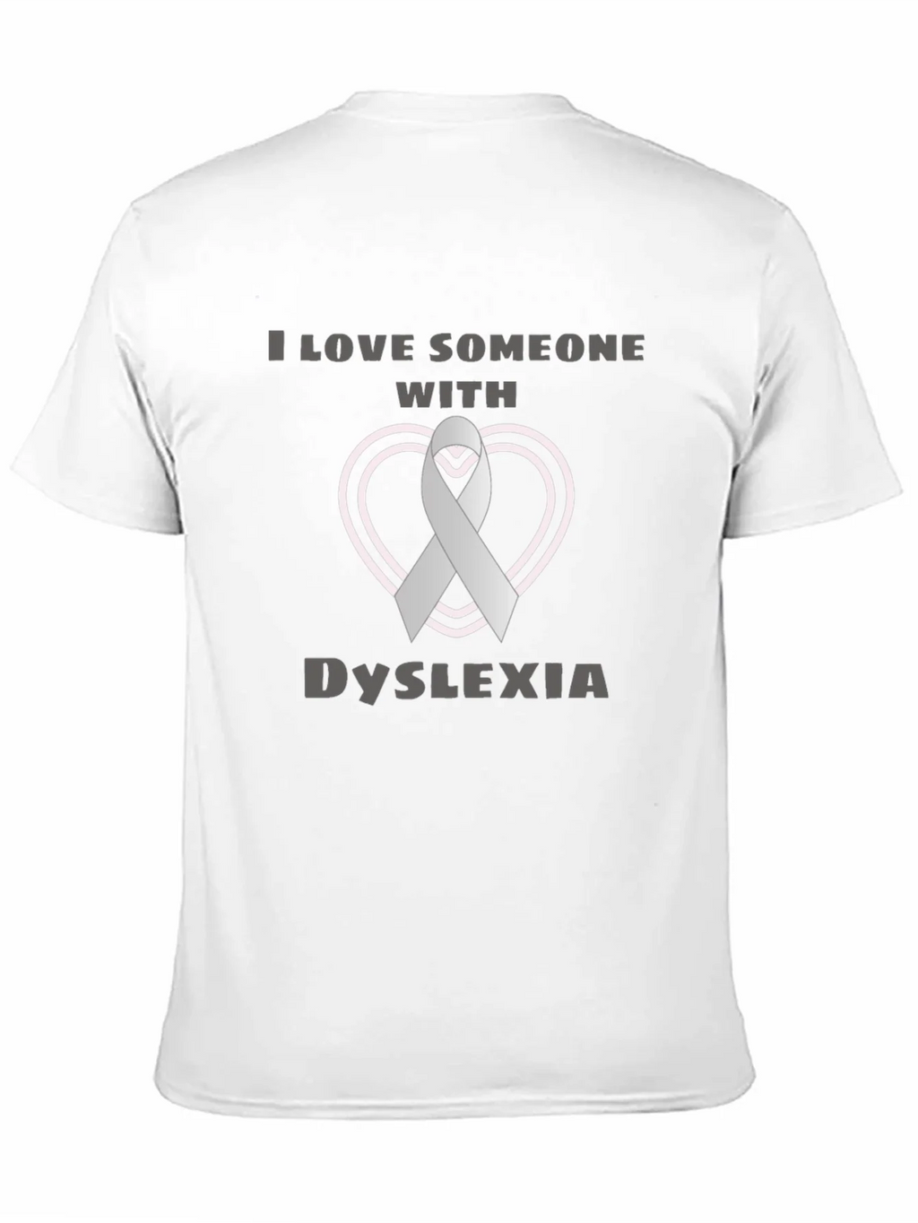 Dyslexia Awareness Ribbon Heart T-Shirt product image 1