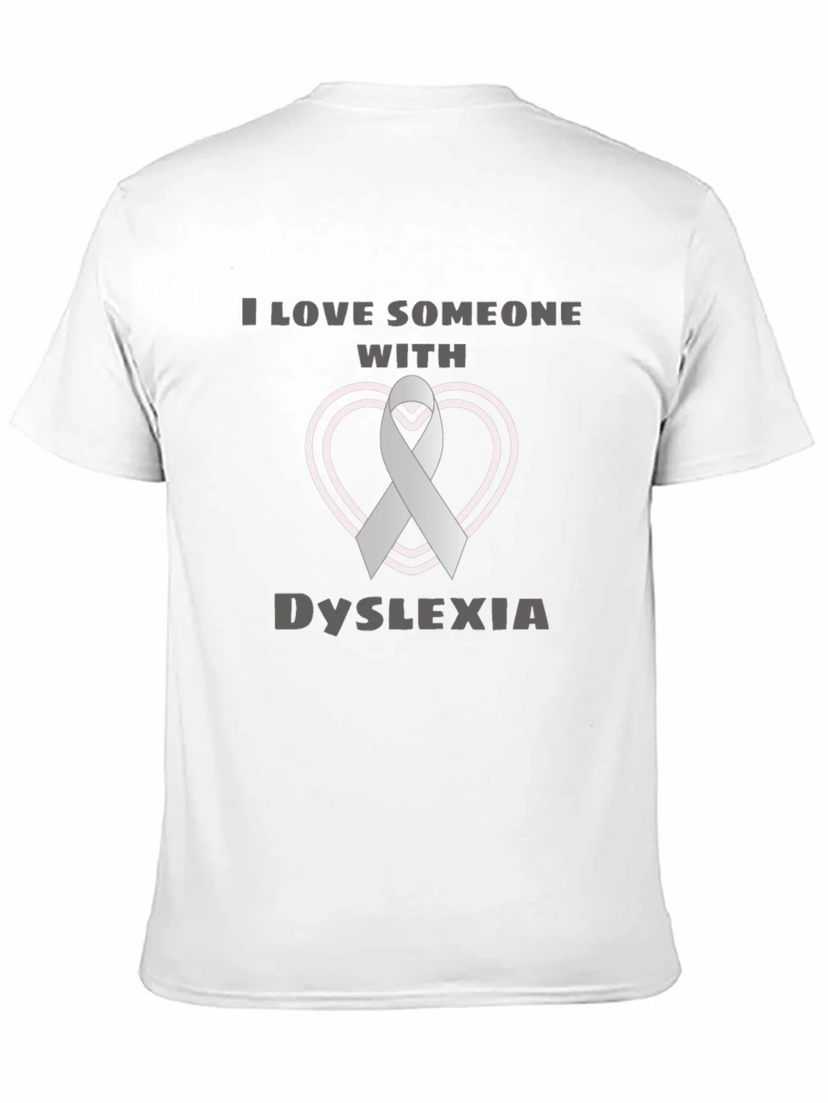 Dyslexia Awareness Ribbon Heart T-Shirt product image 1