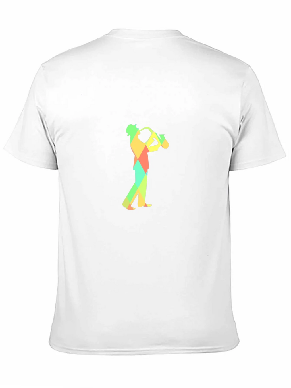 Geometric Saxophone Player Graphic Tee - Black product image 2