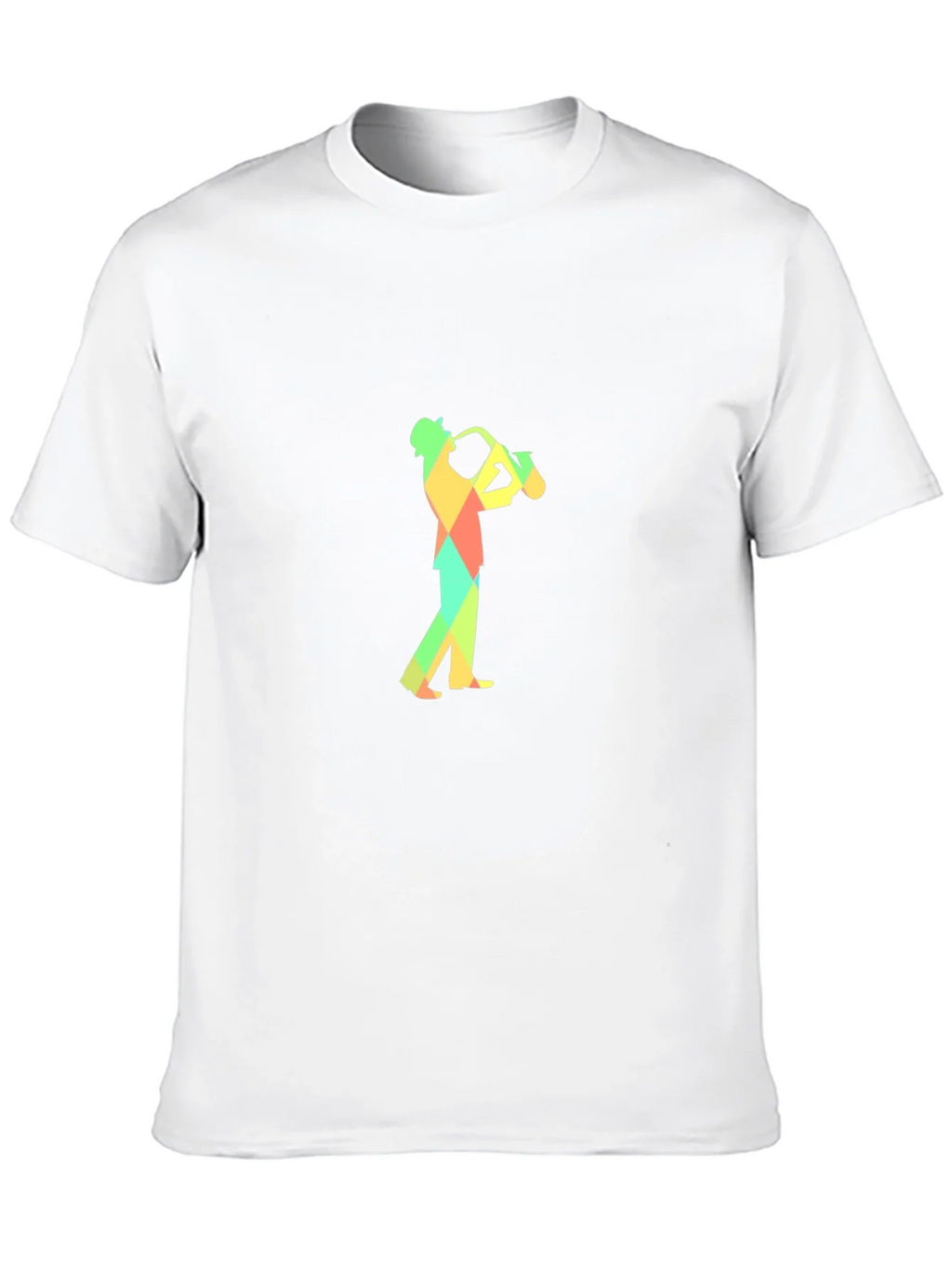 Geometric Saxophone Player Graphic Tee - Black product image 12