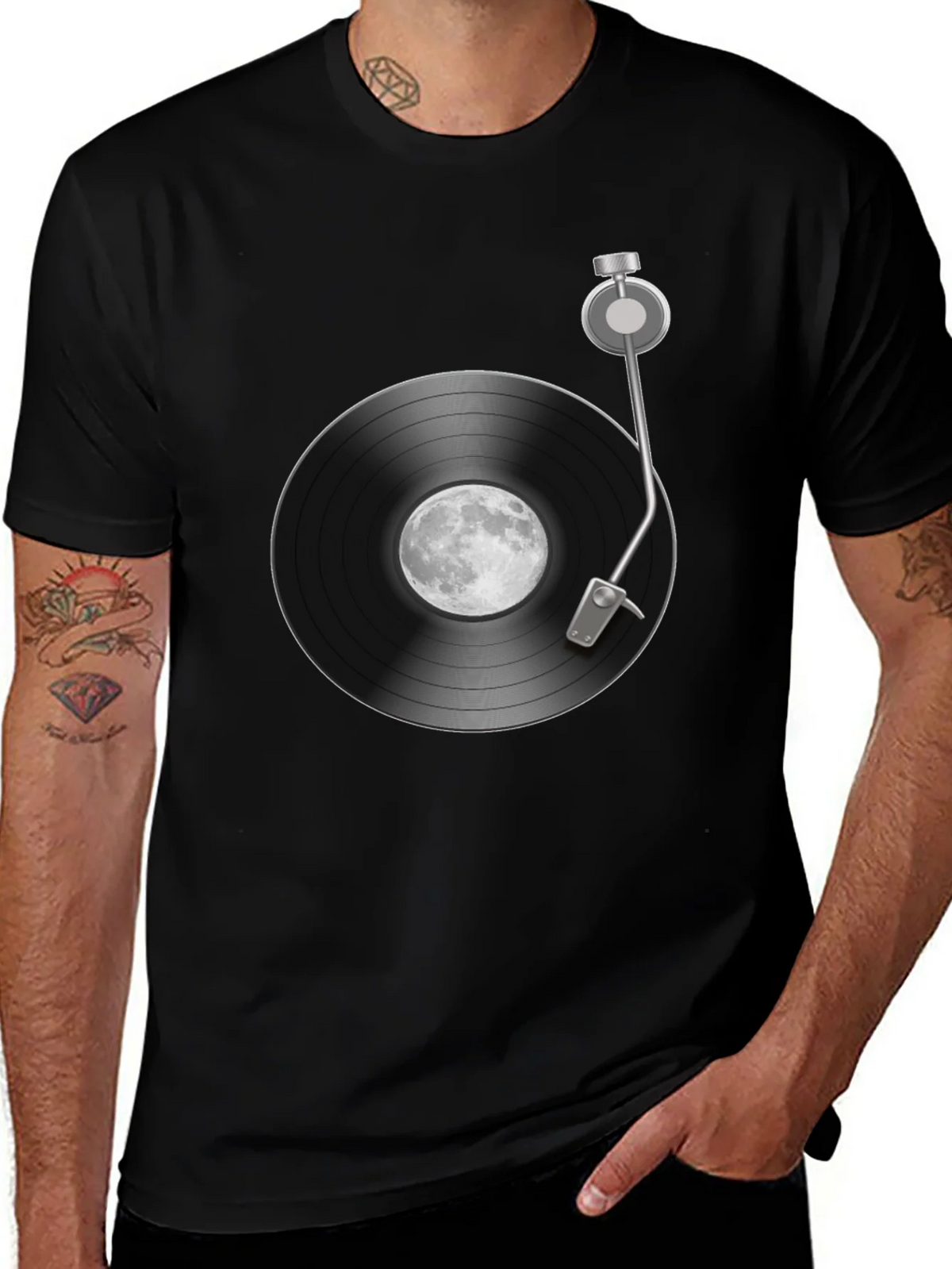 Moon Record Player Graphic Tee product image 1