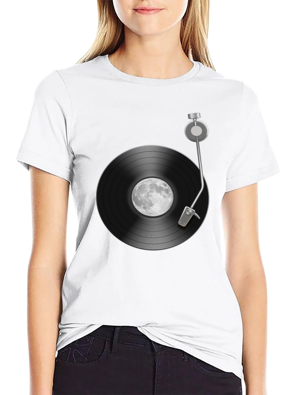 Moon Record Player Graphic Tee product image 11