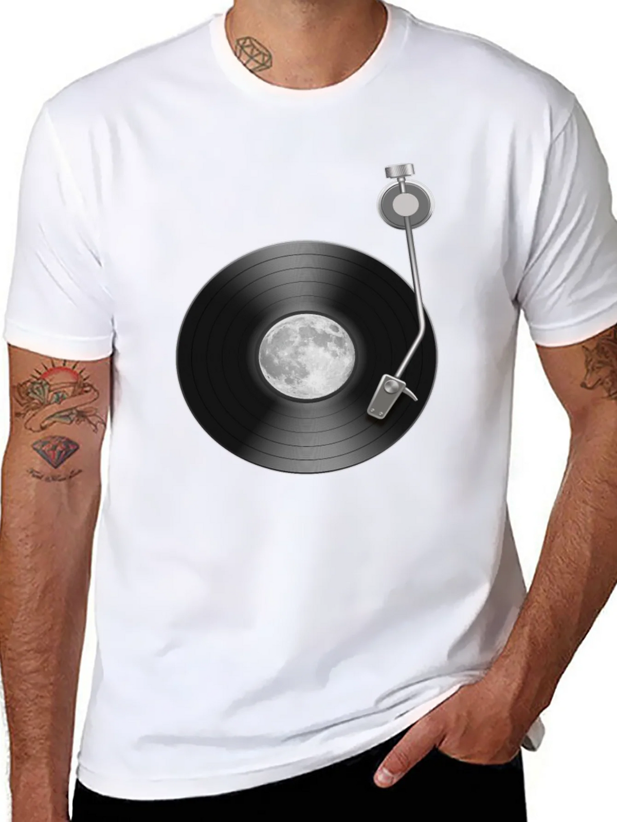 Moon Record Player Graphic Tee product image 10