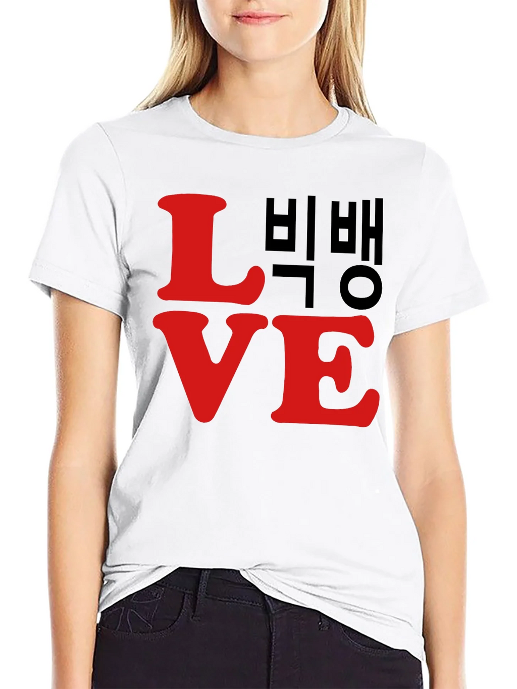 LOVE Bigbang T-Shirt Black Cotton Graphic Tee product image 11