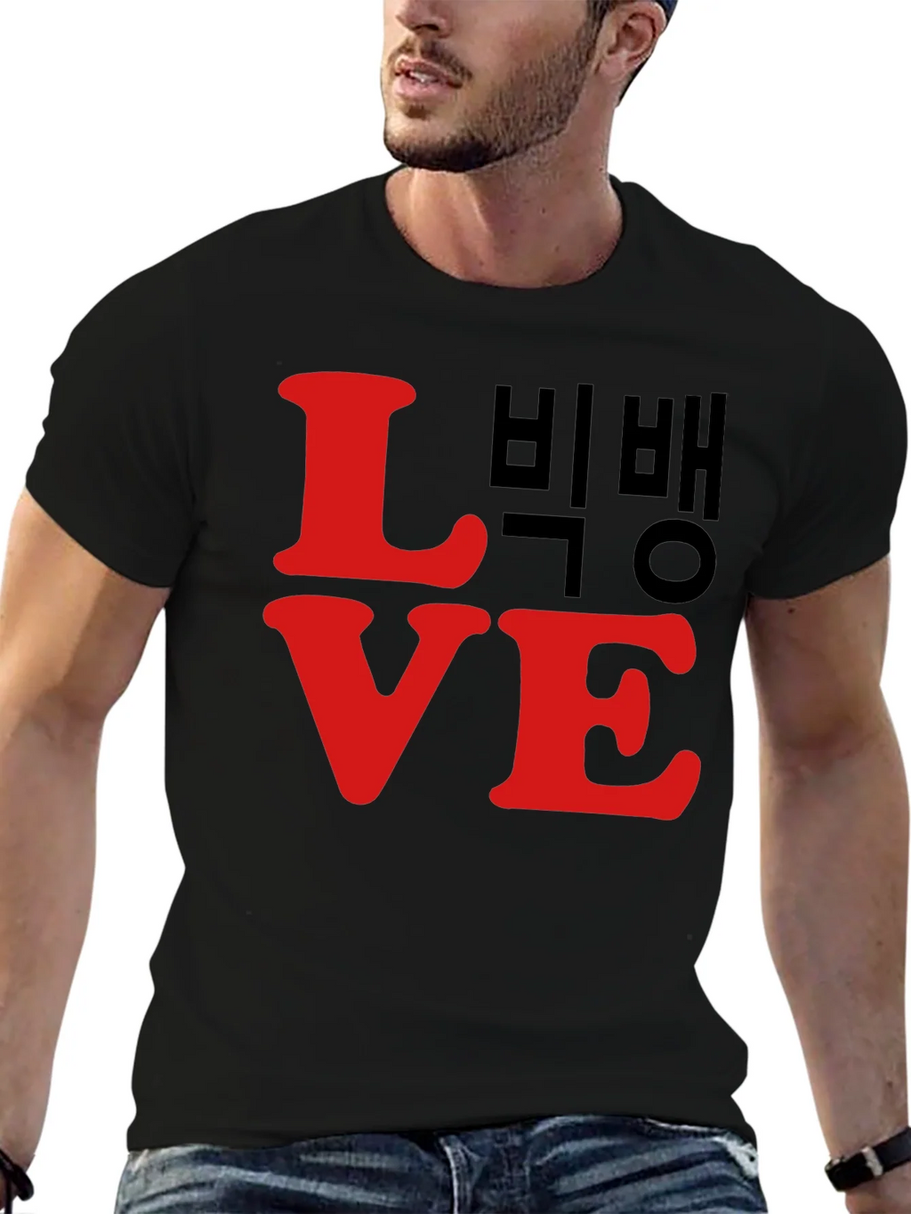 LOVE Bigbang T-Shirt Black Cotton Graphic Tee product image 9