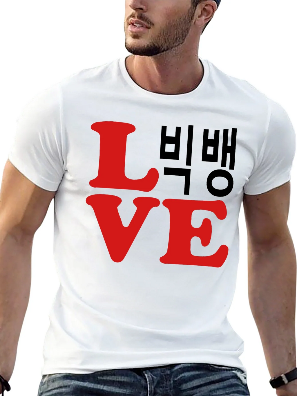 LOVE Bigbang T-Shirt Black Cotton Graphic Tee product image 4