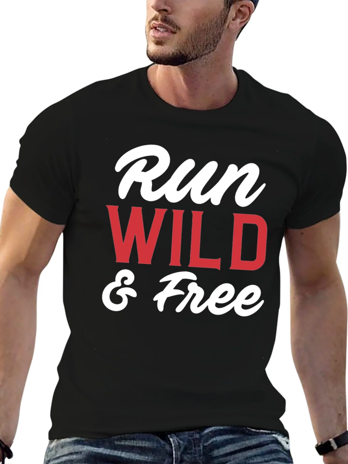 Run Wild & Free Graphic T-Shirt - Black product image 9