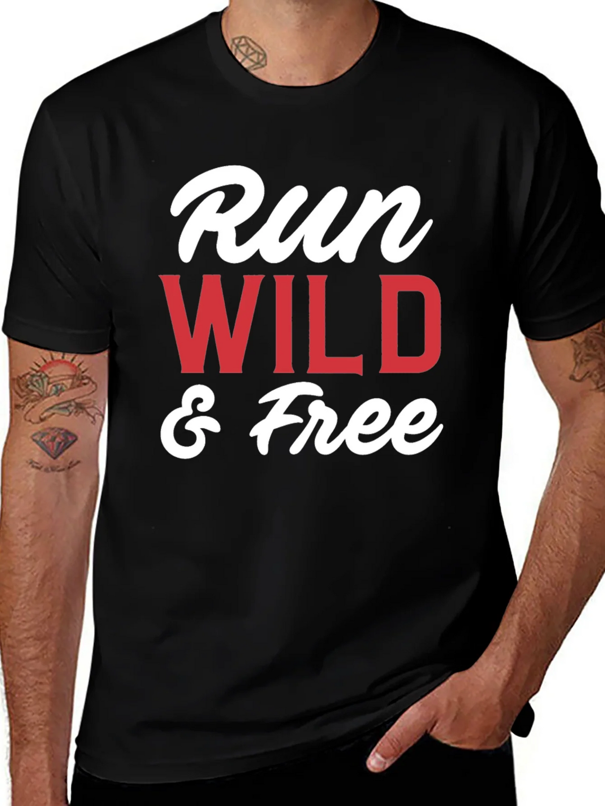 Run Wild & Free Graphic T-Shirt - Black product image 1