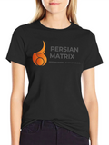 Persian Matrix Black Graphic Tee product image 1