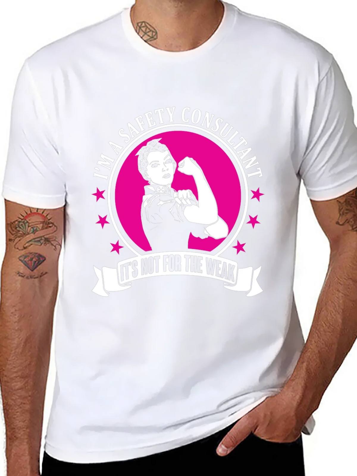 Safety Consultant T-Shirt - Strong Woman Graphic product image 3