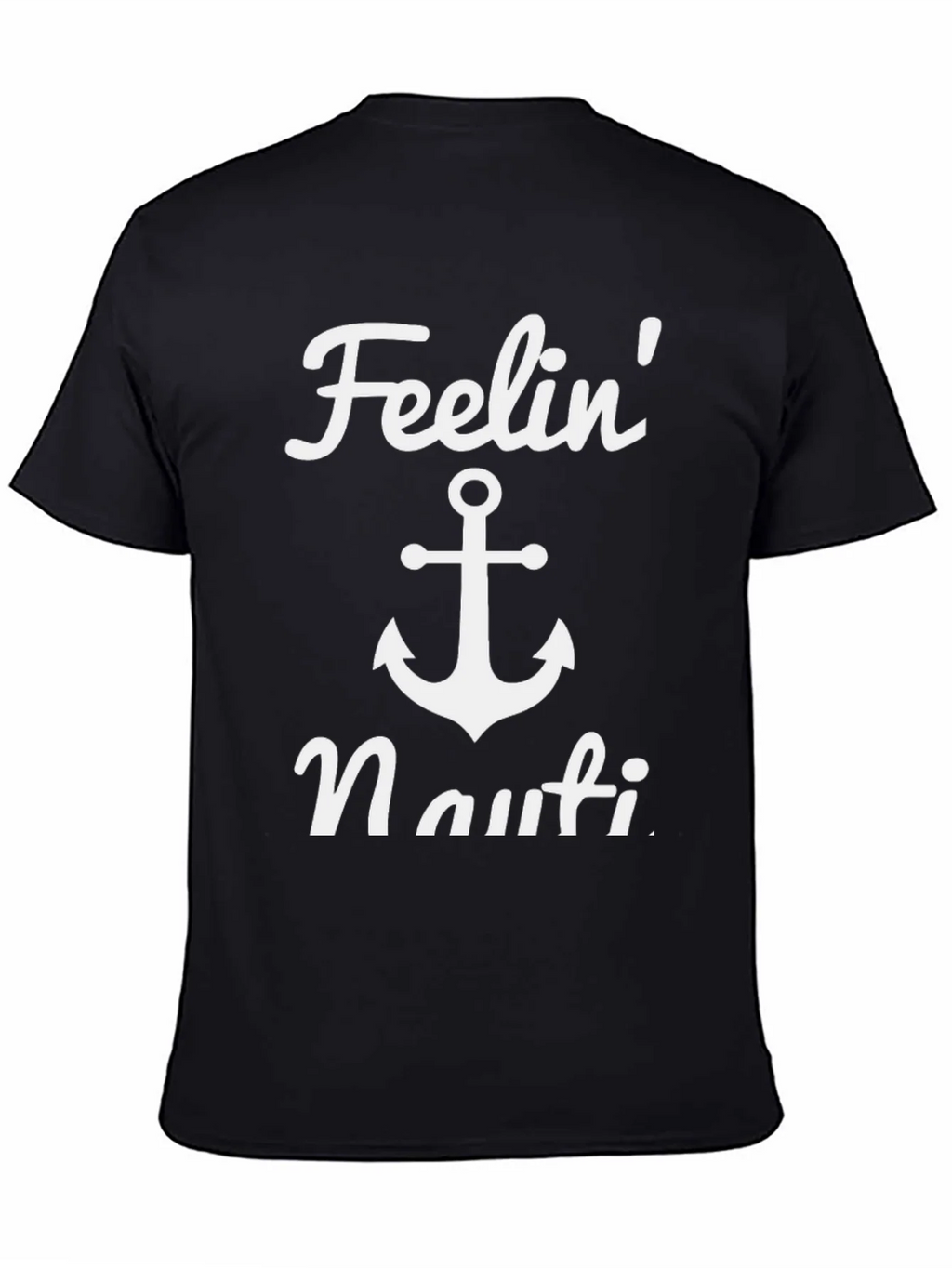 Feelin Nauti Anchor T-Shirt - Black Casual Tee product image 6