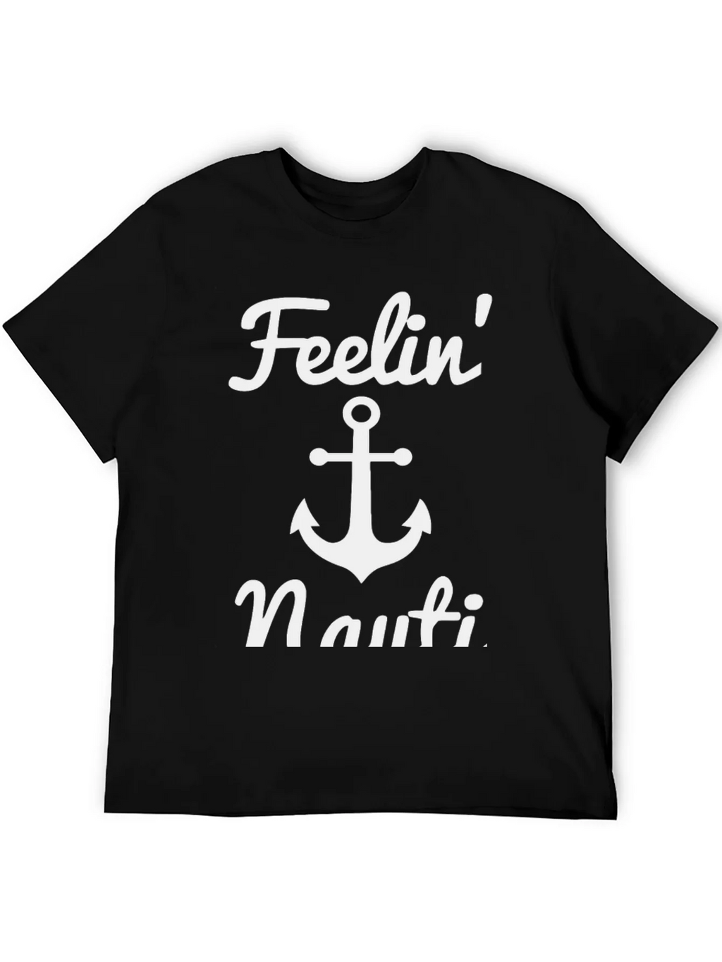Feelin Nauti Anchor T-Shirt - Black Casual Tee product image 7