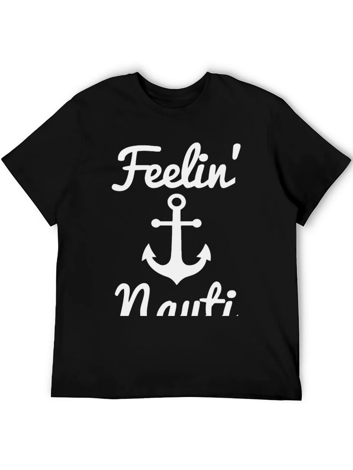 Feelin Nauti Anchor T-Shirt - Black Casual Tee product image 7