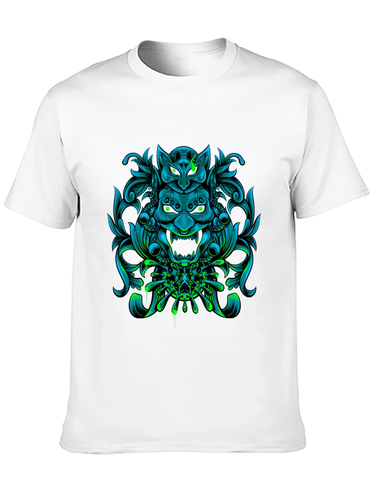 Neon Oni Mask Graphic Tee product image 1