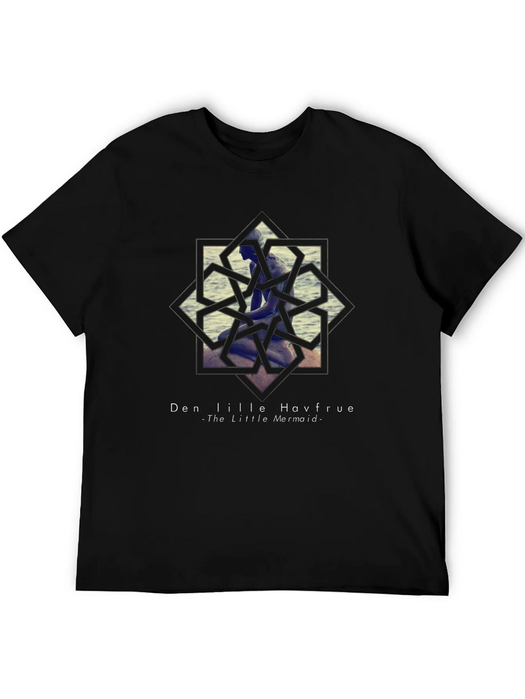 Little Mermaid Graphic Tee - Black Unisex T-Shirt product image 8