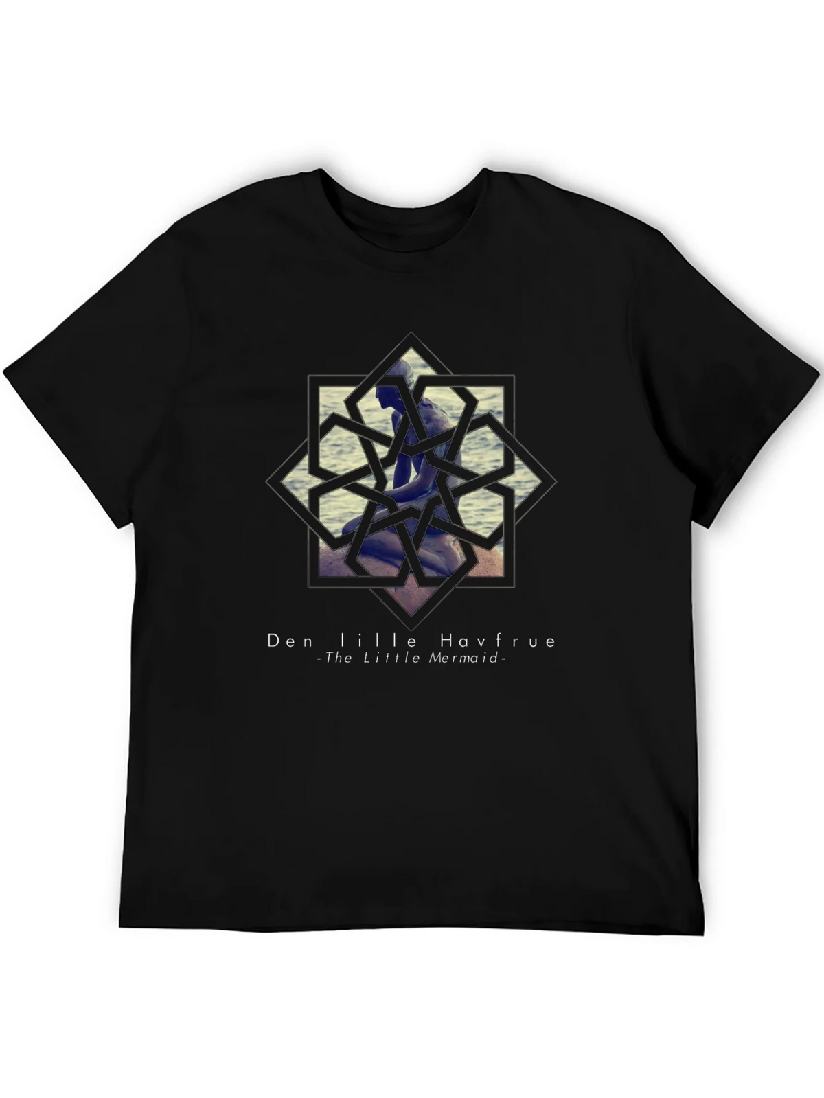 Little Mermaid Graphic Tee - Black Unisex T-Shirt product image 8