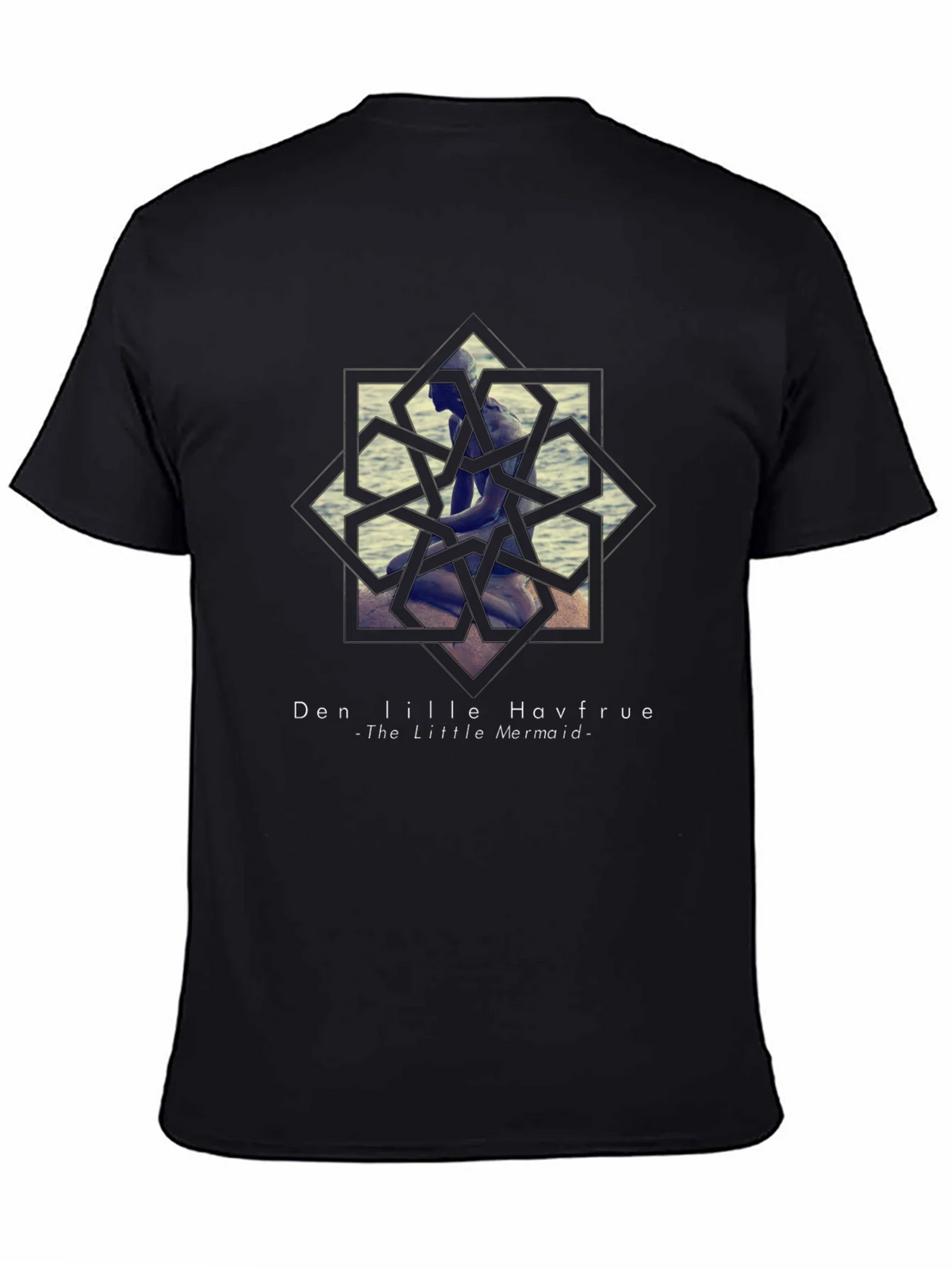 Little Mermaid Graphic Tee - Black Unisex T-Shirt product image 7