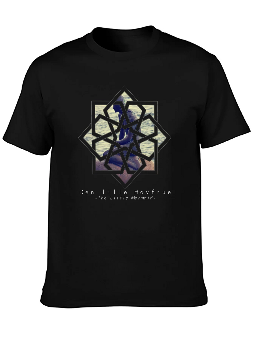 Little Mermaid Graphic Tee - Black Unisex T-Shirt product image 6