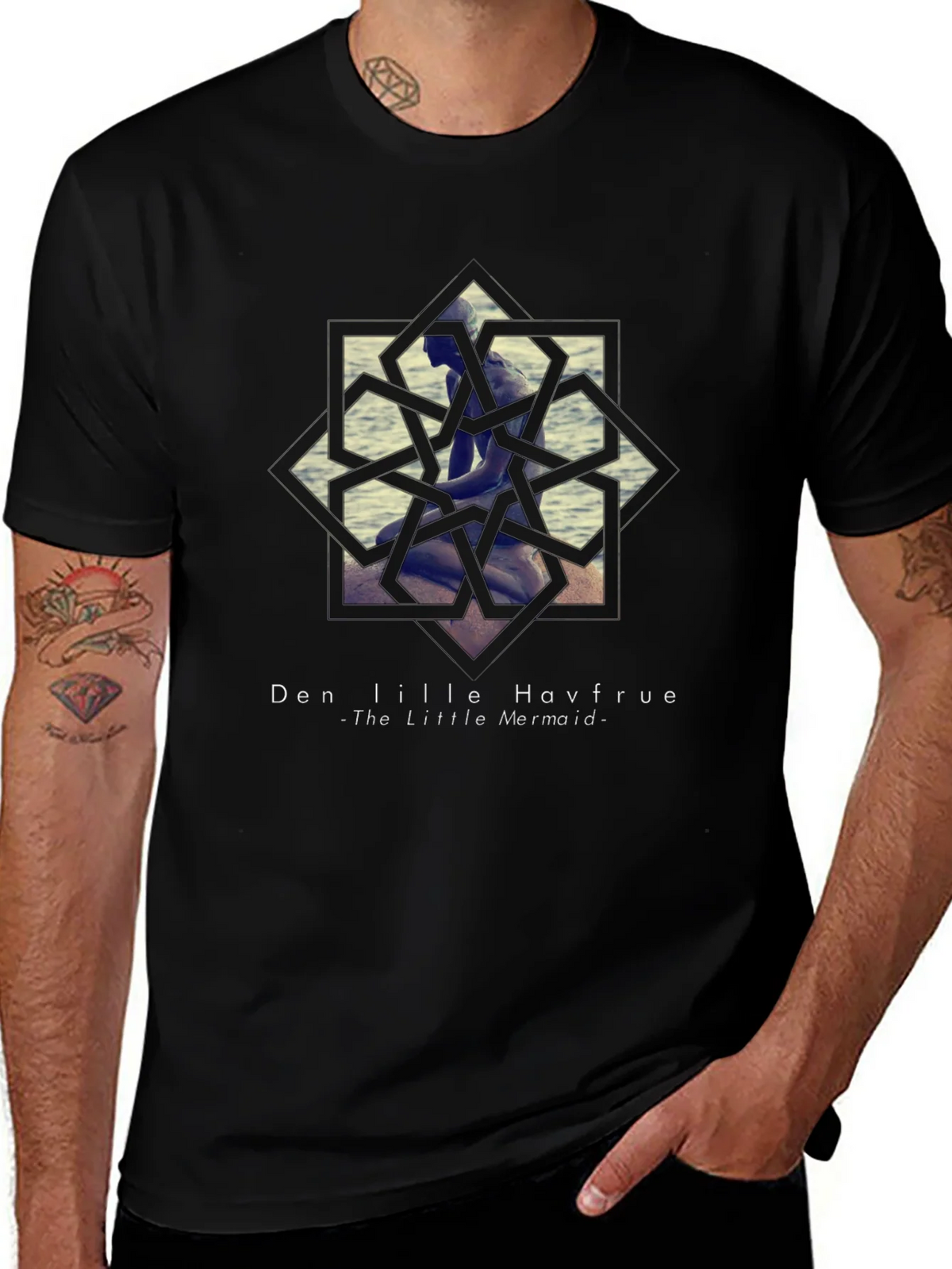 Little Mermaid Graphic Tee - Black Unisex T-Shirt product image 1