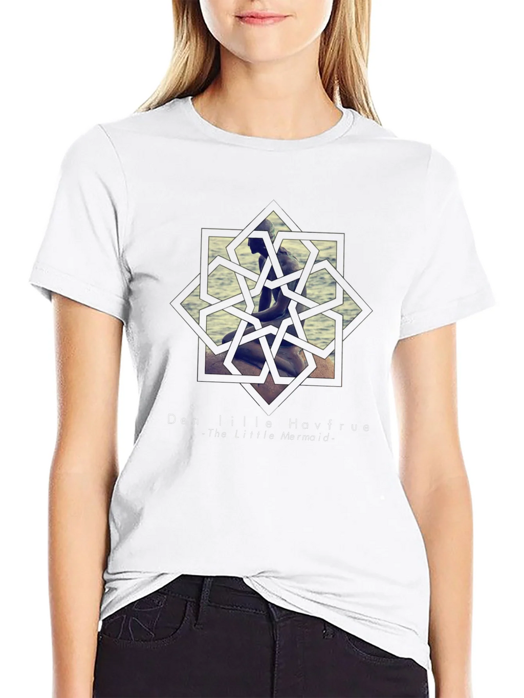 Little Mermaid Graphic Tee - Black Unisex T-Shirt product image 11