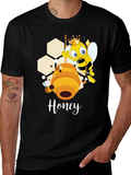 Honey Bee Cartoon Graphic T-Shirt product image 1