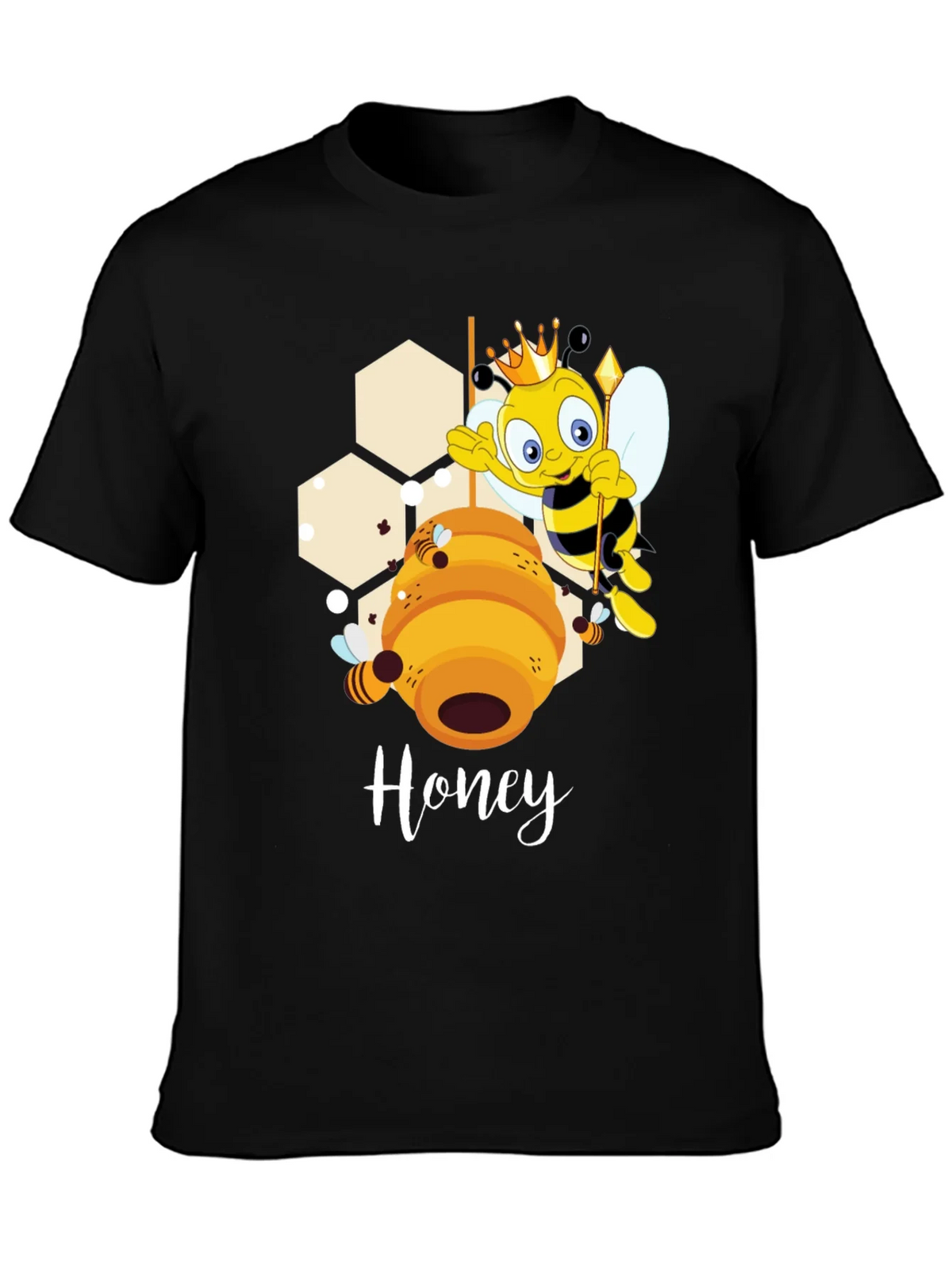 Honey Bee Cartoon Graphic T-Shirt product image 6