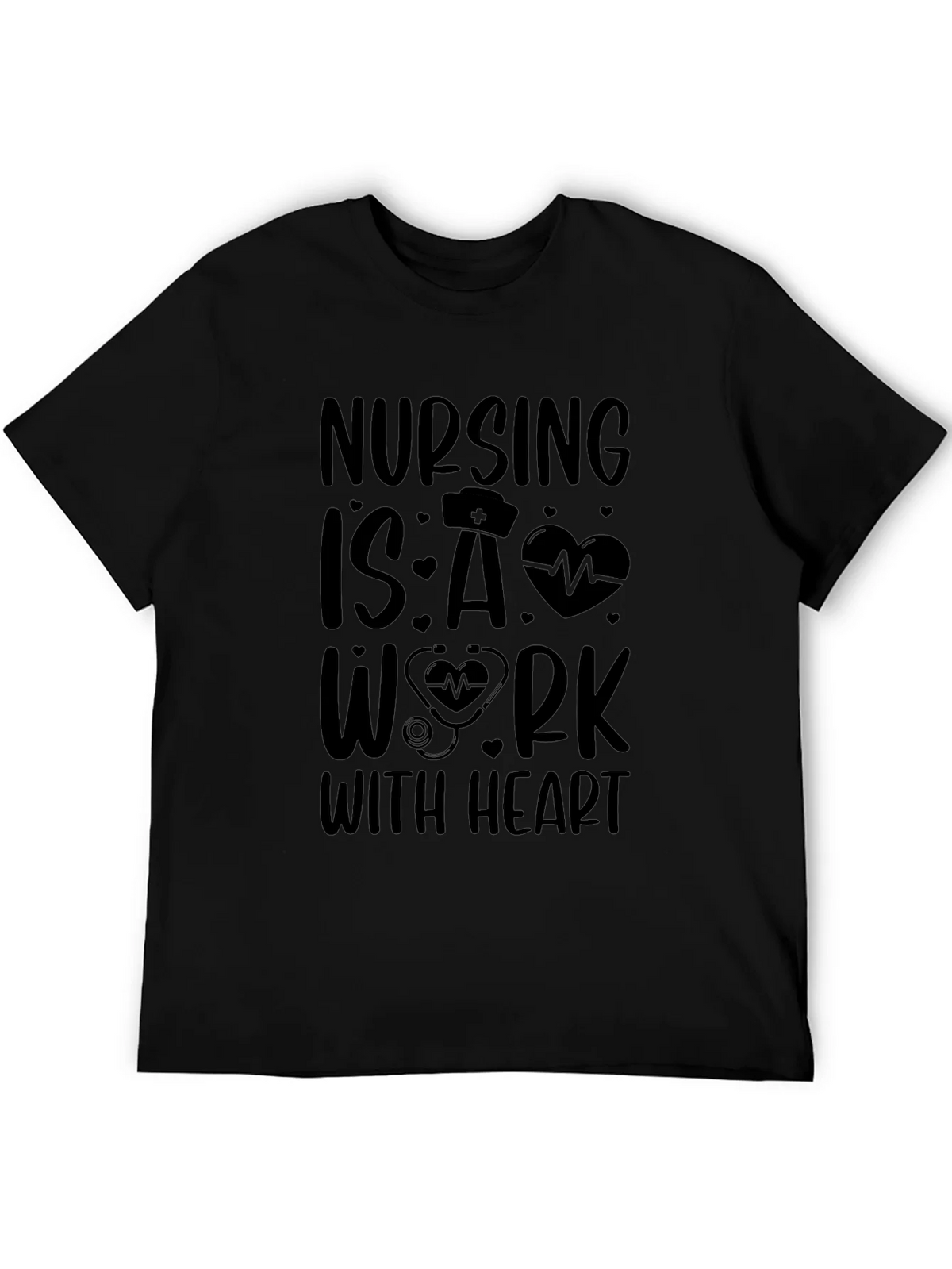 Nursing is a Work With Heart T-Shirt product image 8
