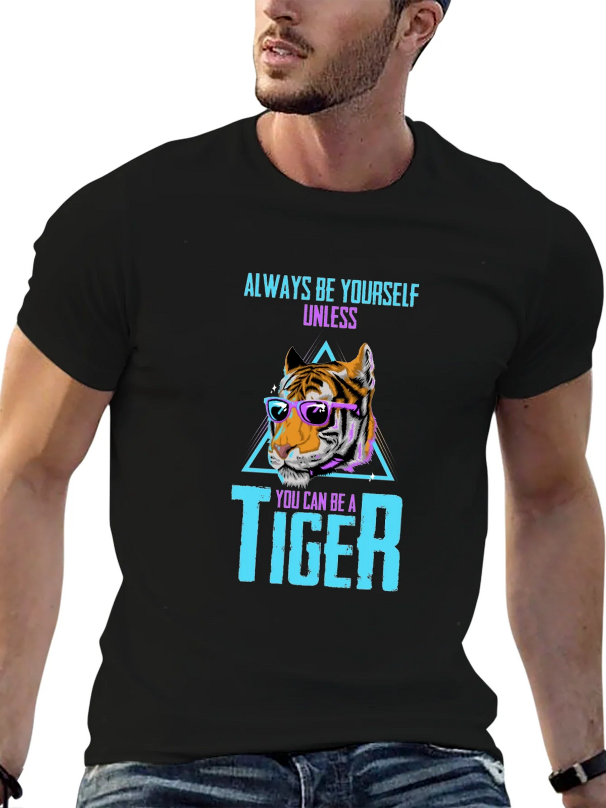 Always Be Yourself Tiger Graphic Tee product image 2