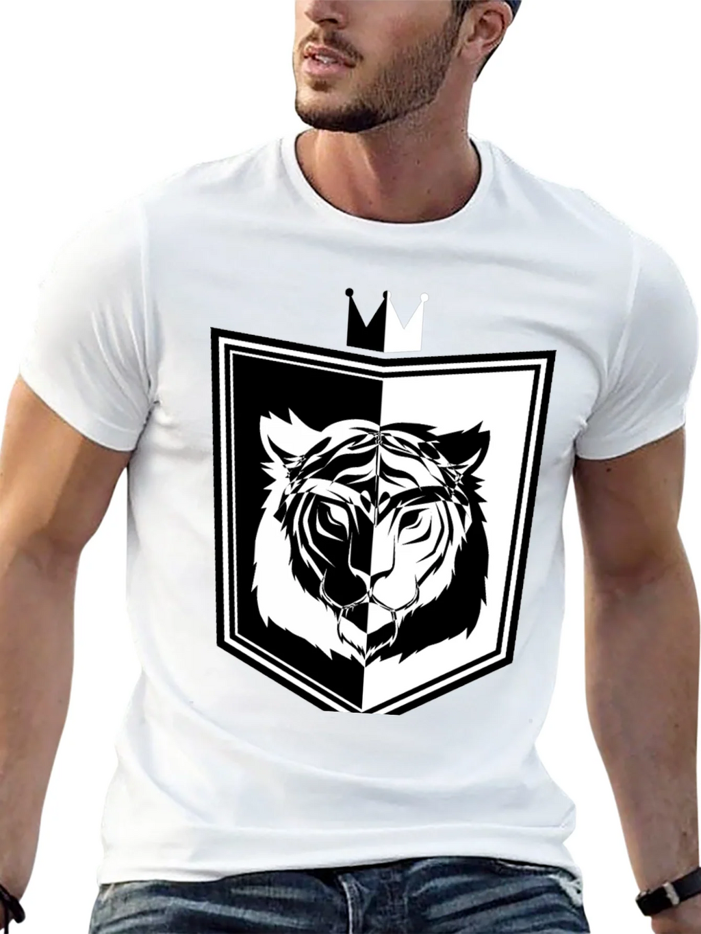 Tiger Shield Graphic Tee - Black product image 4
