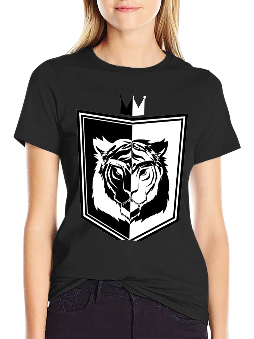 Tiger Shield Graphic Tee - Black product image 5