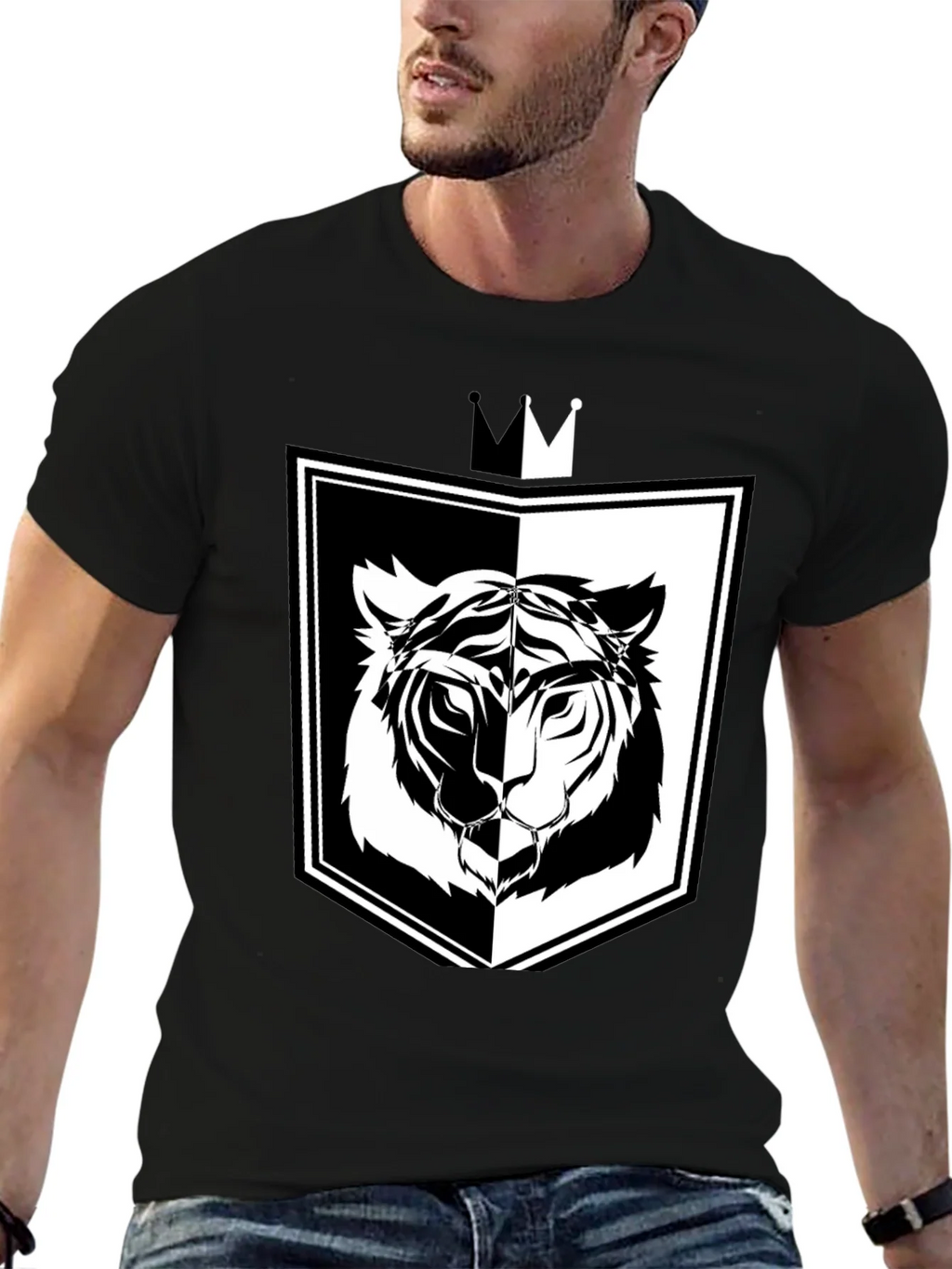 Tiger Shield Graphic Tee - Black product image 9