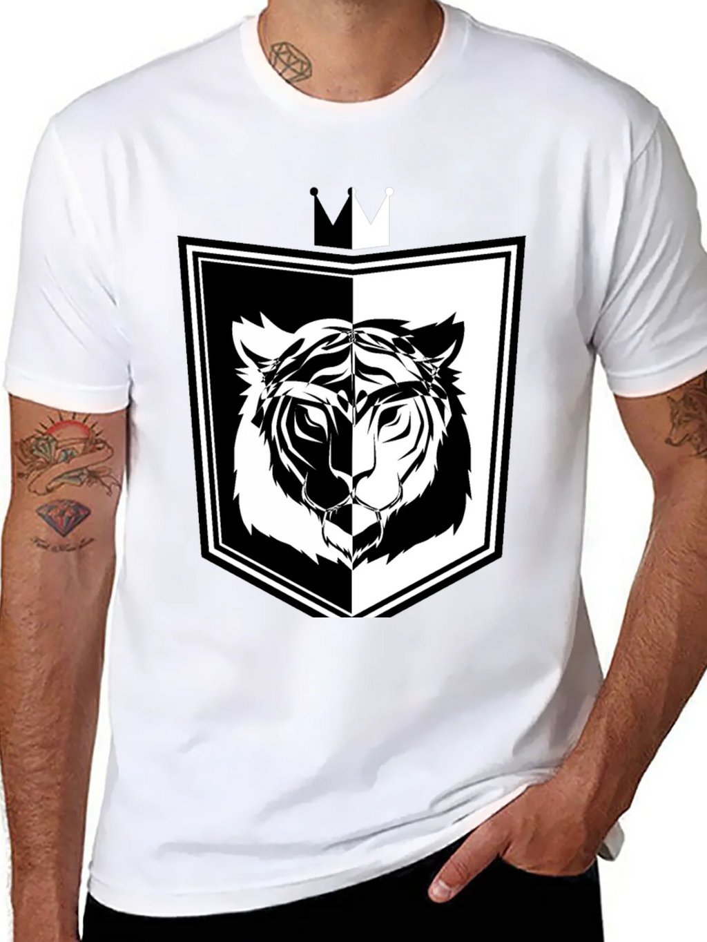 Tiger Shield Graphic Tee - Black product image 10
