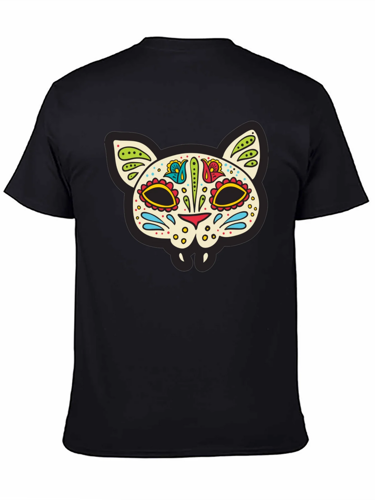 Sugar Skull Cat T-Shirt - Dia de los Muertos Style product image 7