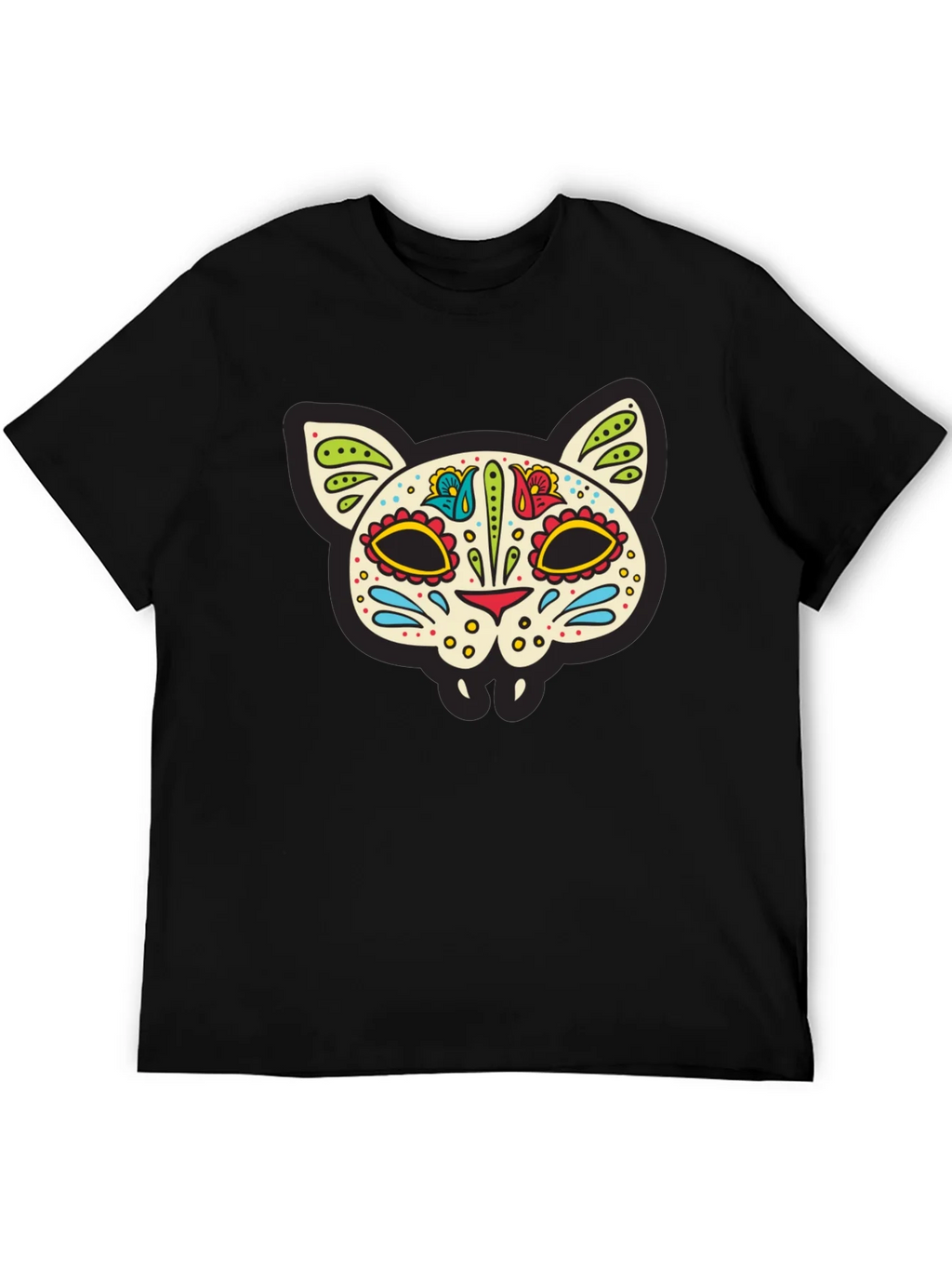 Sugar Skull Cat T-Shirt - Dia de los Muertos Style product image 8