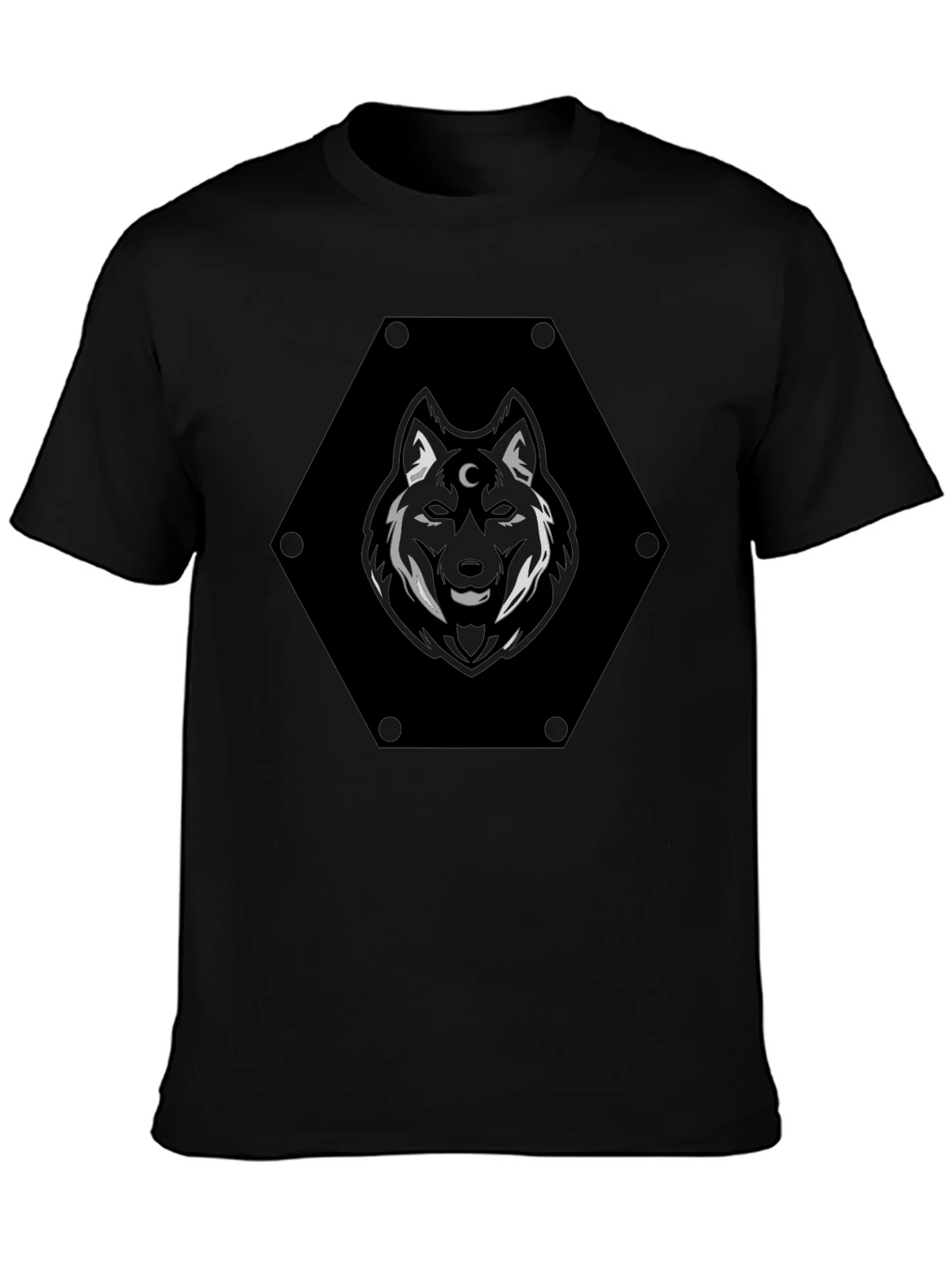 Mystic Wolf Graphic Tee - Black product image 6